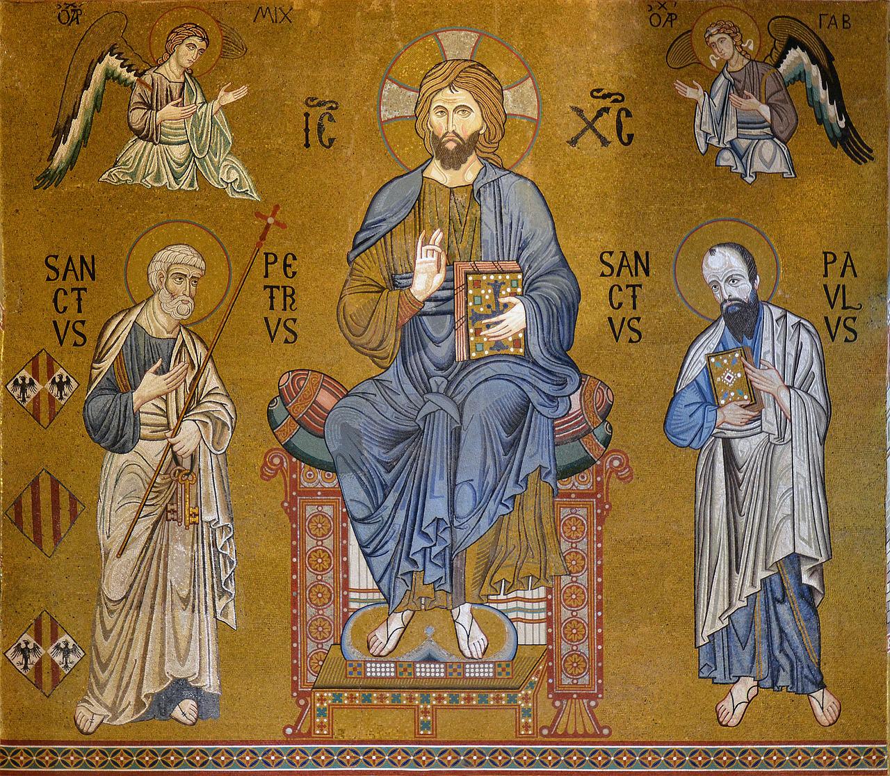 Le Christ avec Saint Pierre et saint Paul